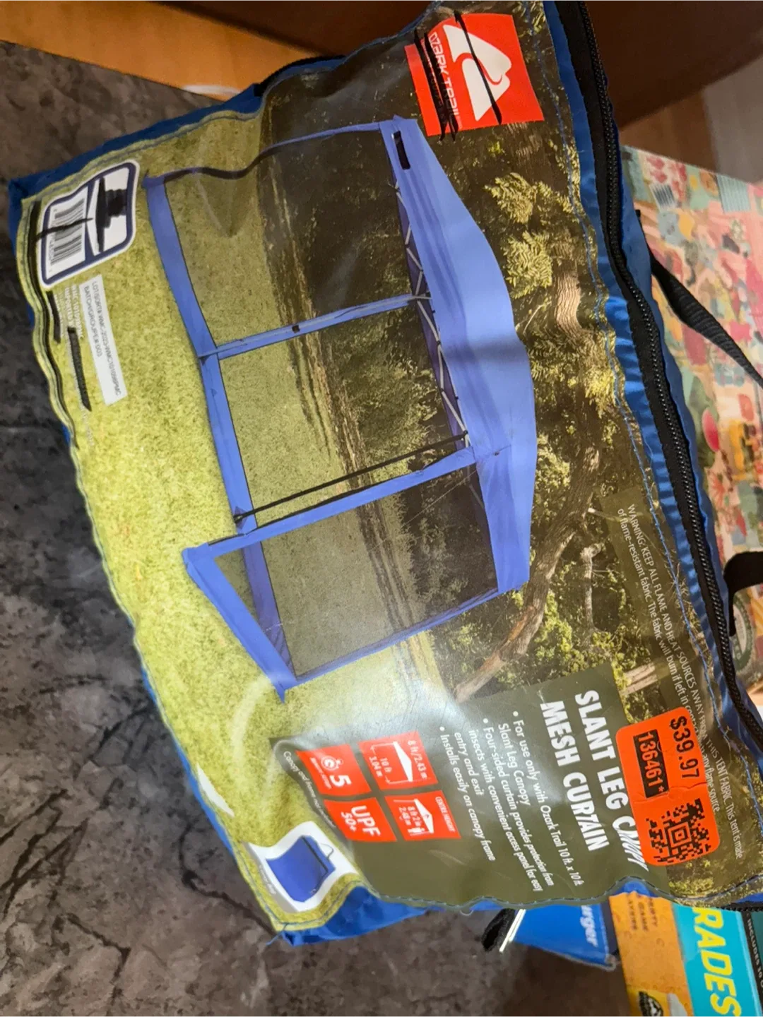 Ozark Trail Slant Leg Canopy Mesh Curtain