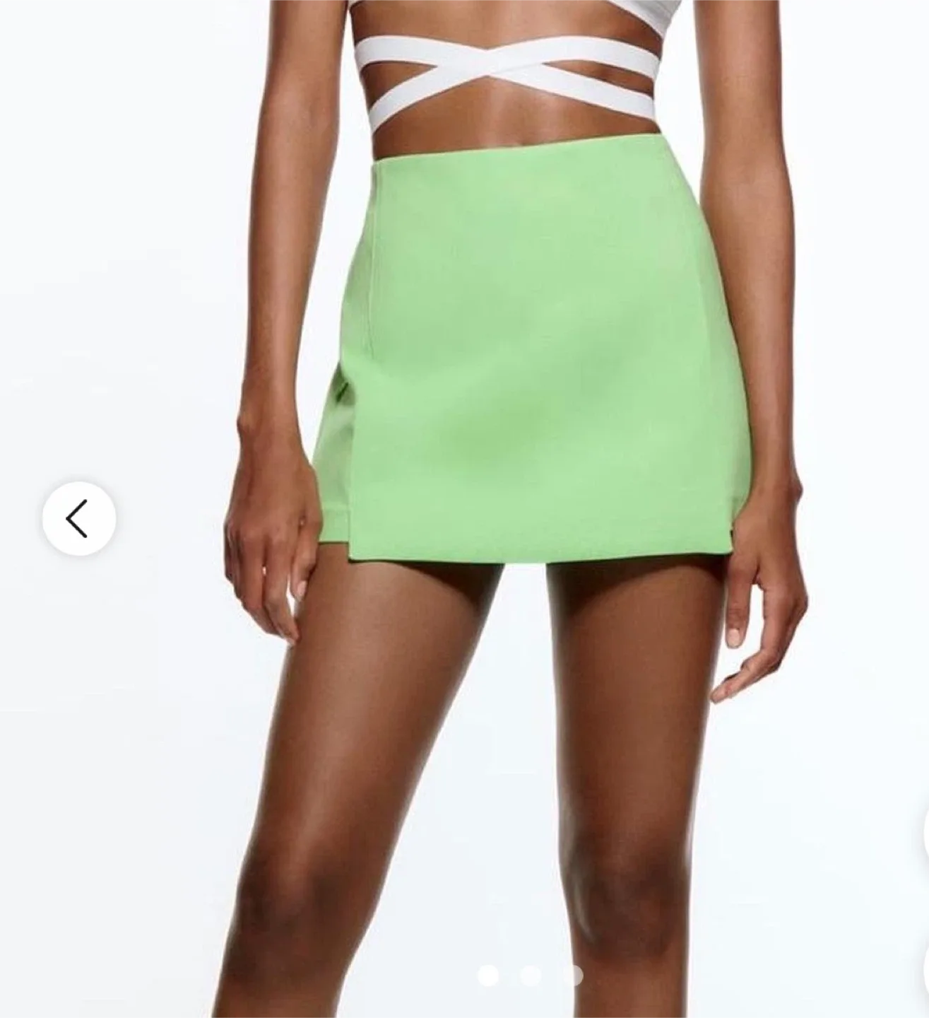 Zara Green Mini Skort - Size M