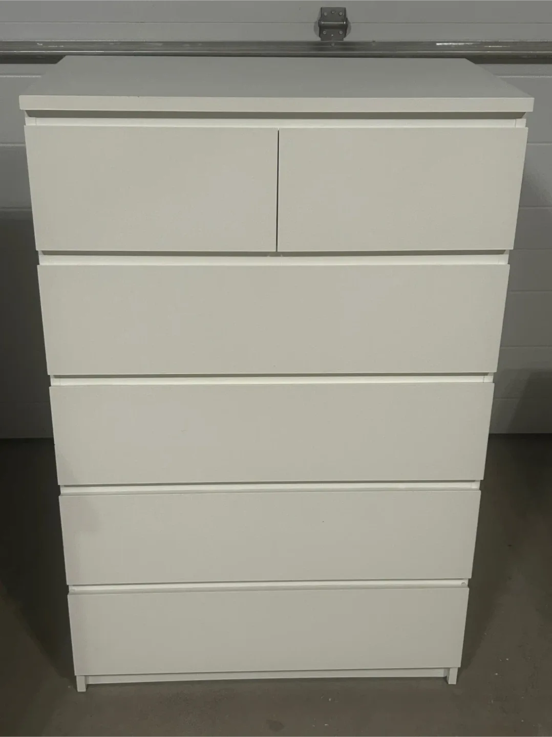 IKEA MALM Tall dresser 6 drawers white