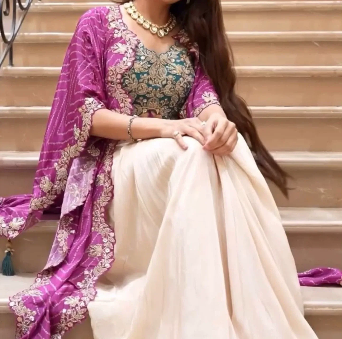 Beautiful dress like saree image indicator(2)