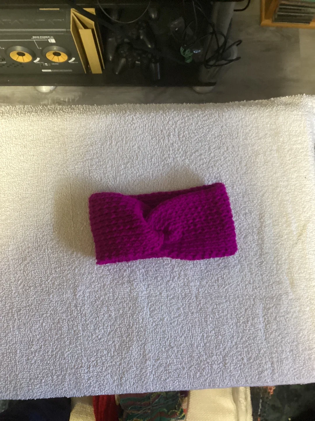 Handmade Knitted Set - Headband, Scarf & Mittens image indicator(3)