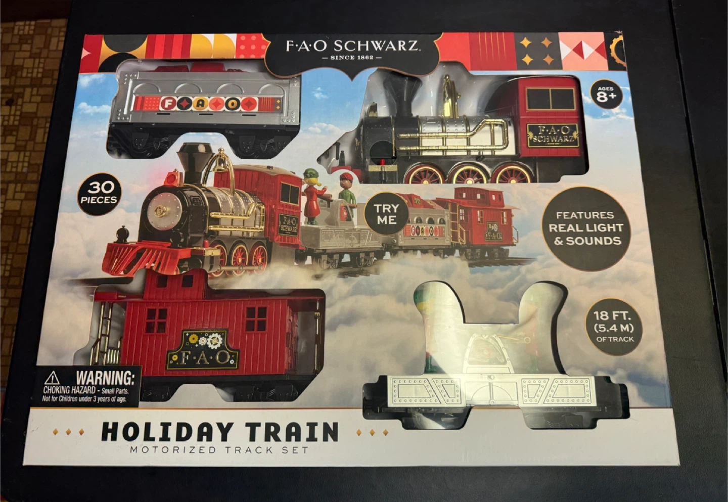 FAO Schwarz Holiday Train Motorized Track Set