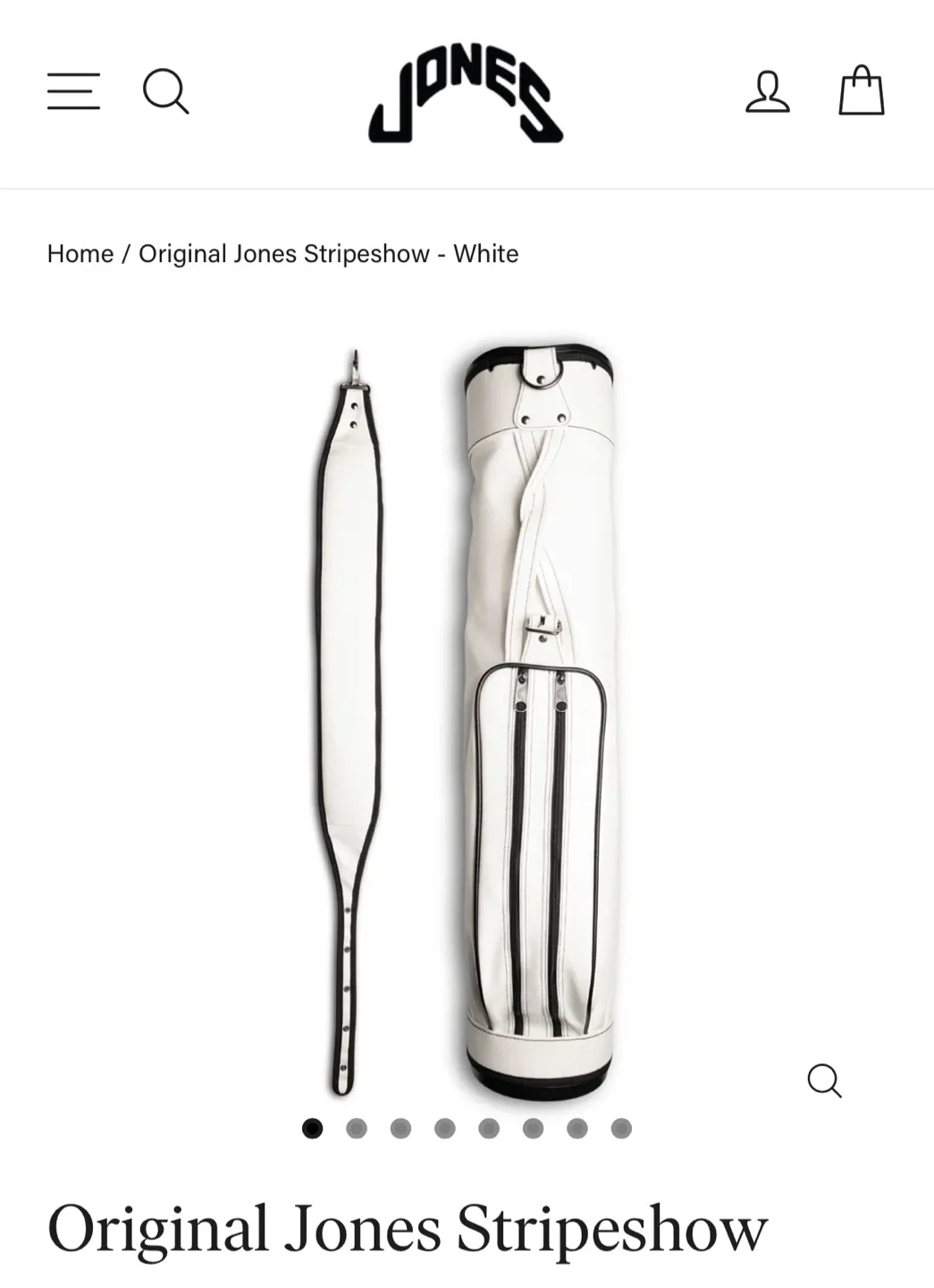 Jones Golf Bag - Special Edition Stripeshow White image indicator(4)