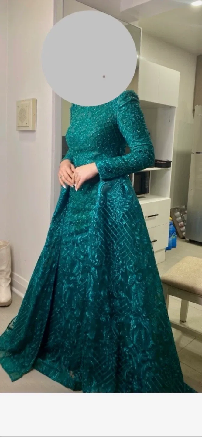 Emerald Green  Evening Gown