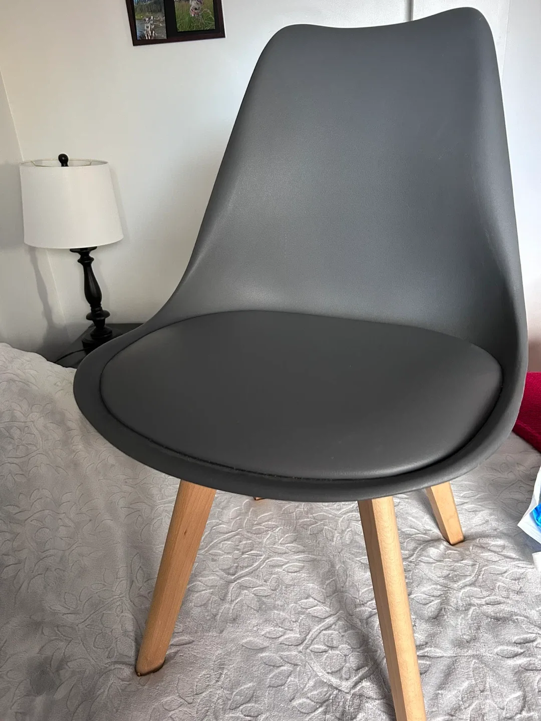 Modern Gray Dining Chair X 2