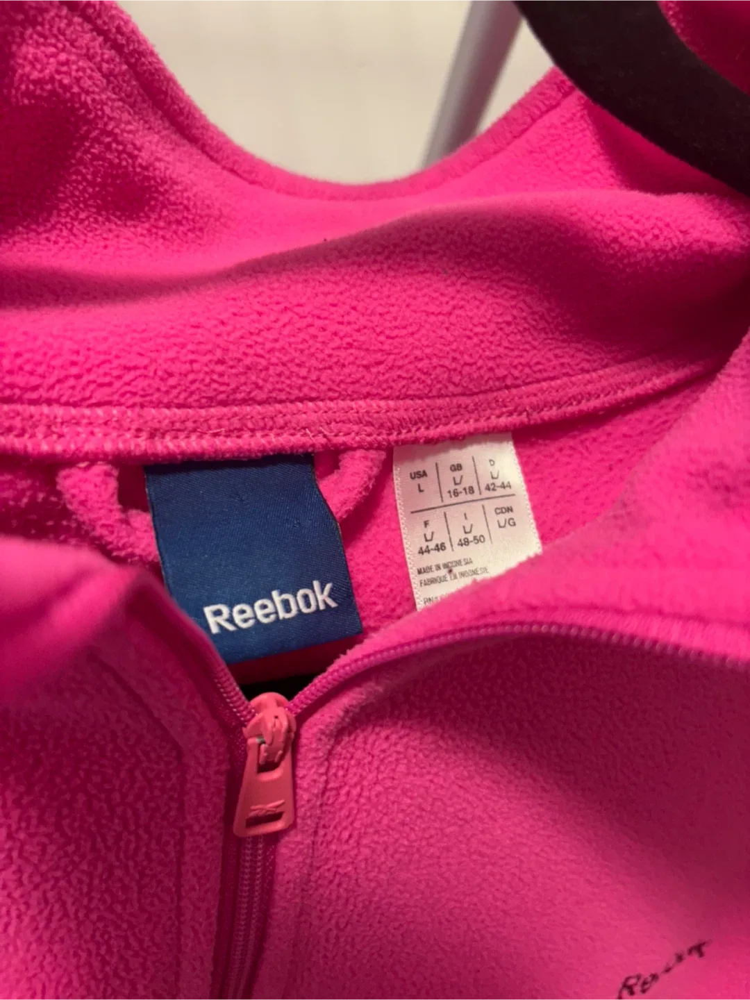 Reebok Pink Fleece Pullover - Size L image indicator(2)