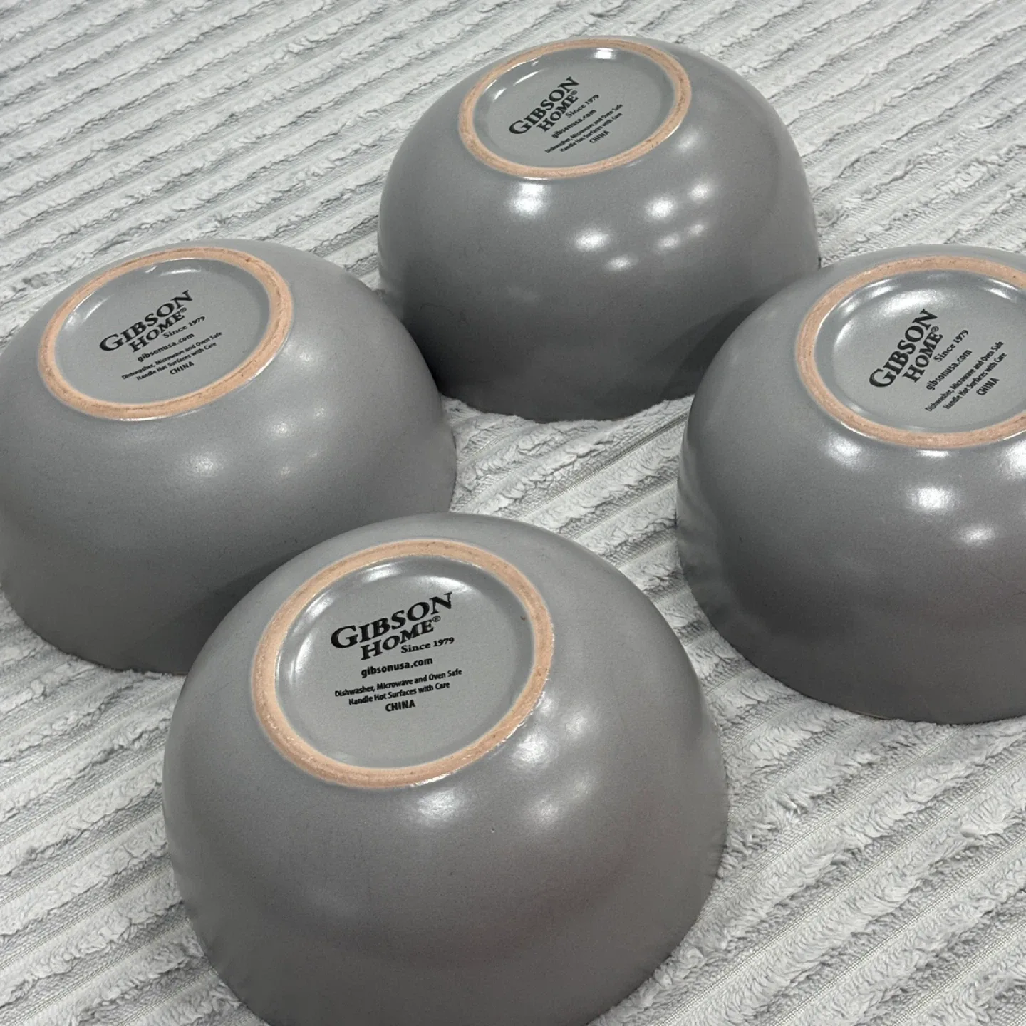 Gibson Home Gray Dinnerware Set 13 Pieces image indicator(2)