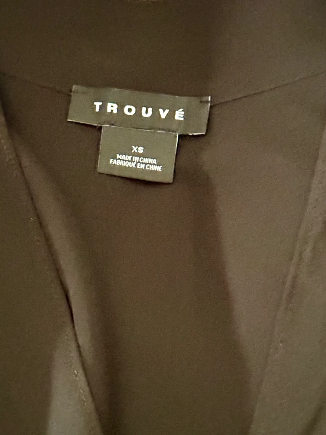 *NWT* Trouvé Elegant Black Wrap Top image indicator(5)