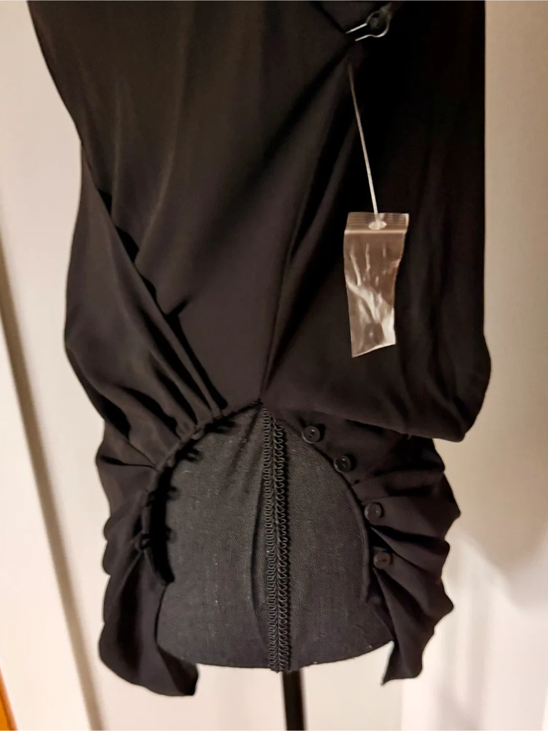 *NWT* Trouvé Elegant Black Wrap Top image indicator(2)