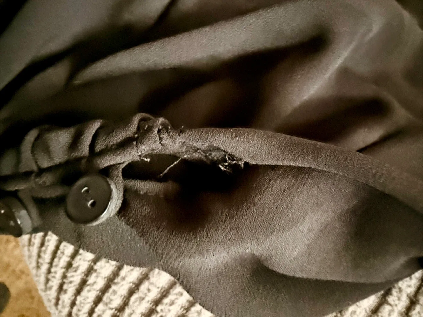 *NWT* Trouvé Elegant Black Wrap Top image indicator(7)