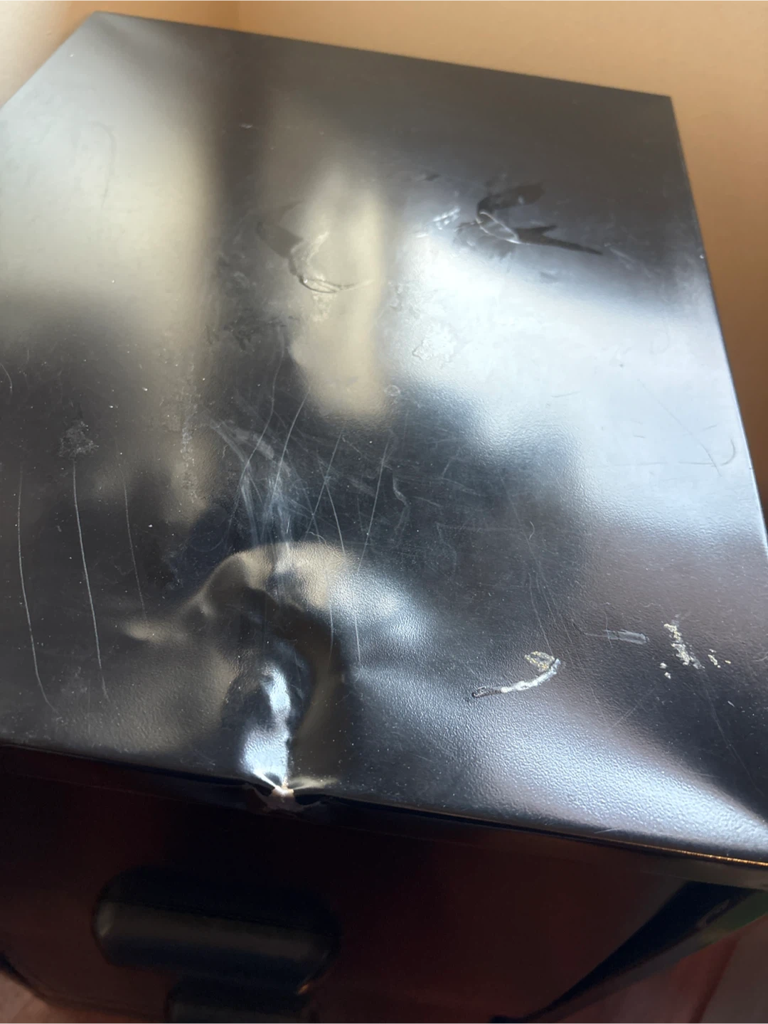 Black Metal Filing Cabinet - photo 2