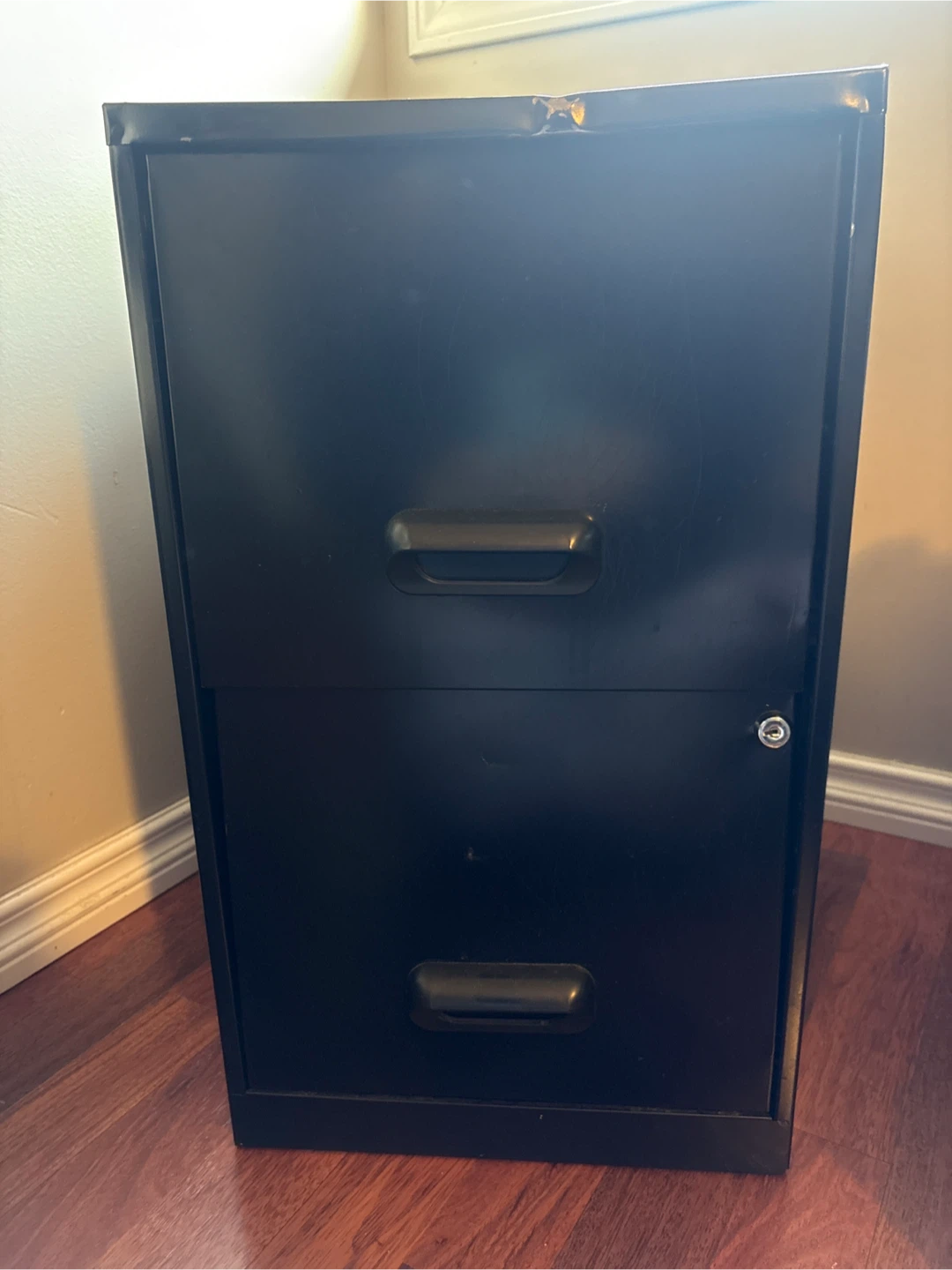 Black Metal Filing Cabinet