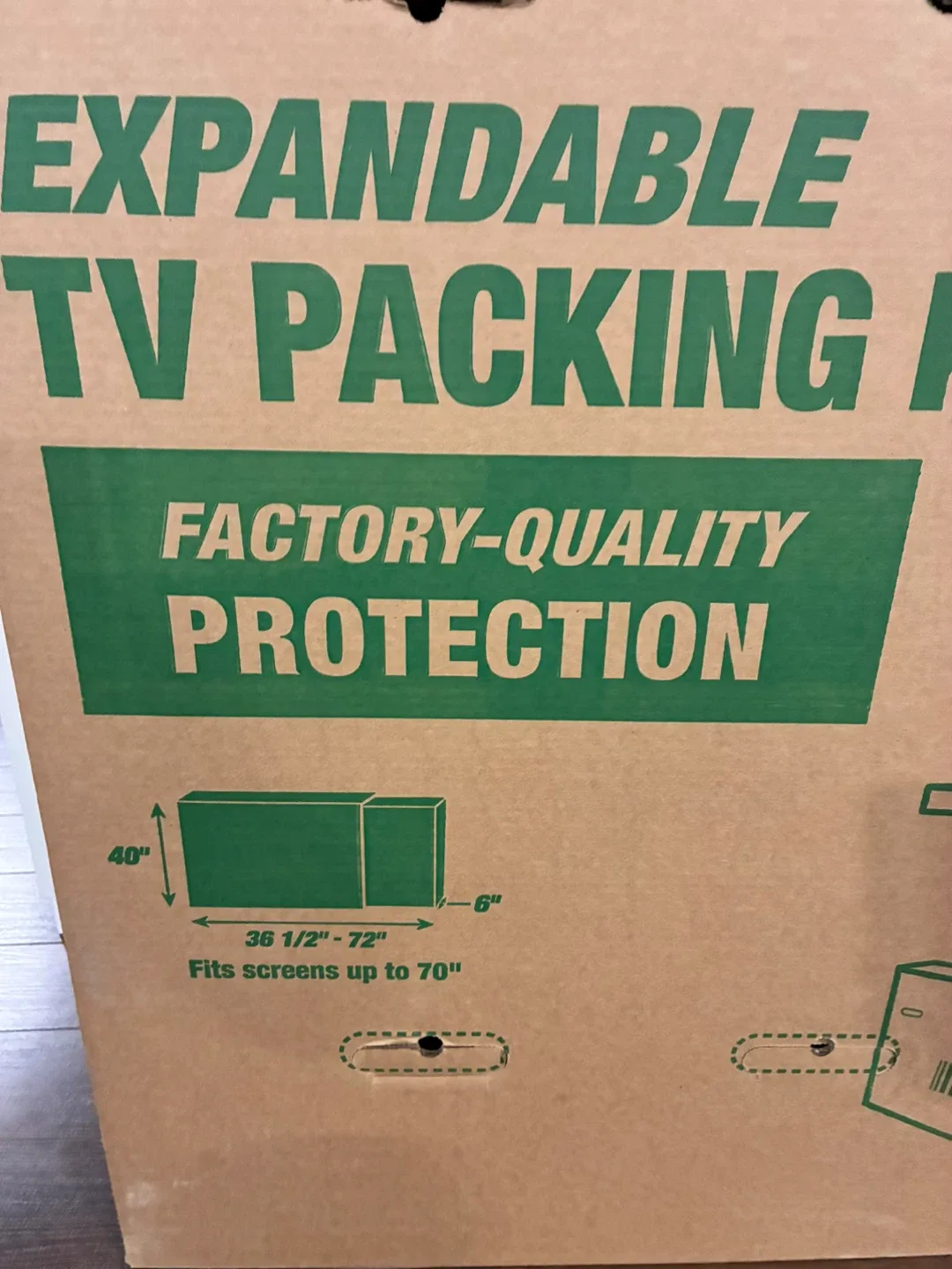 U-Haul TV Packing/Moving Box image indicator(2)
