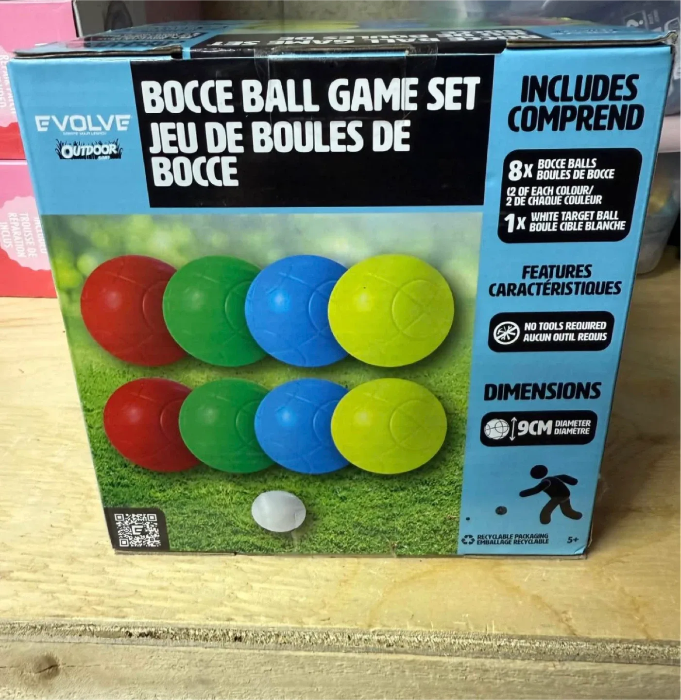 Evolve Outdoor Bocce Ball Game Set - New in Box!