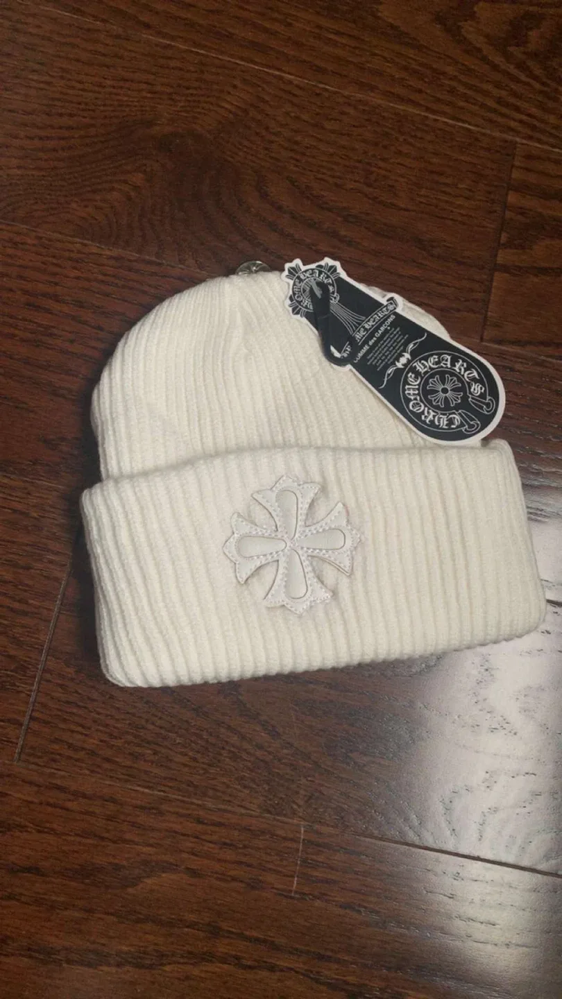 Chrome Hearts White Beanie - New! image indicator(3)