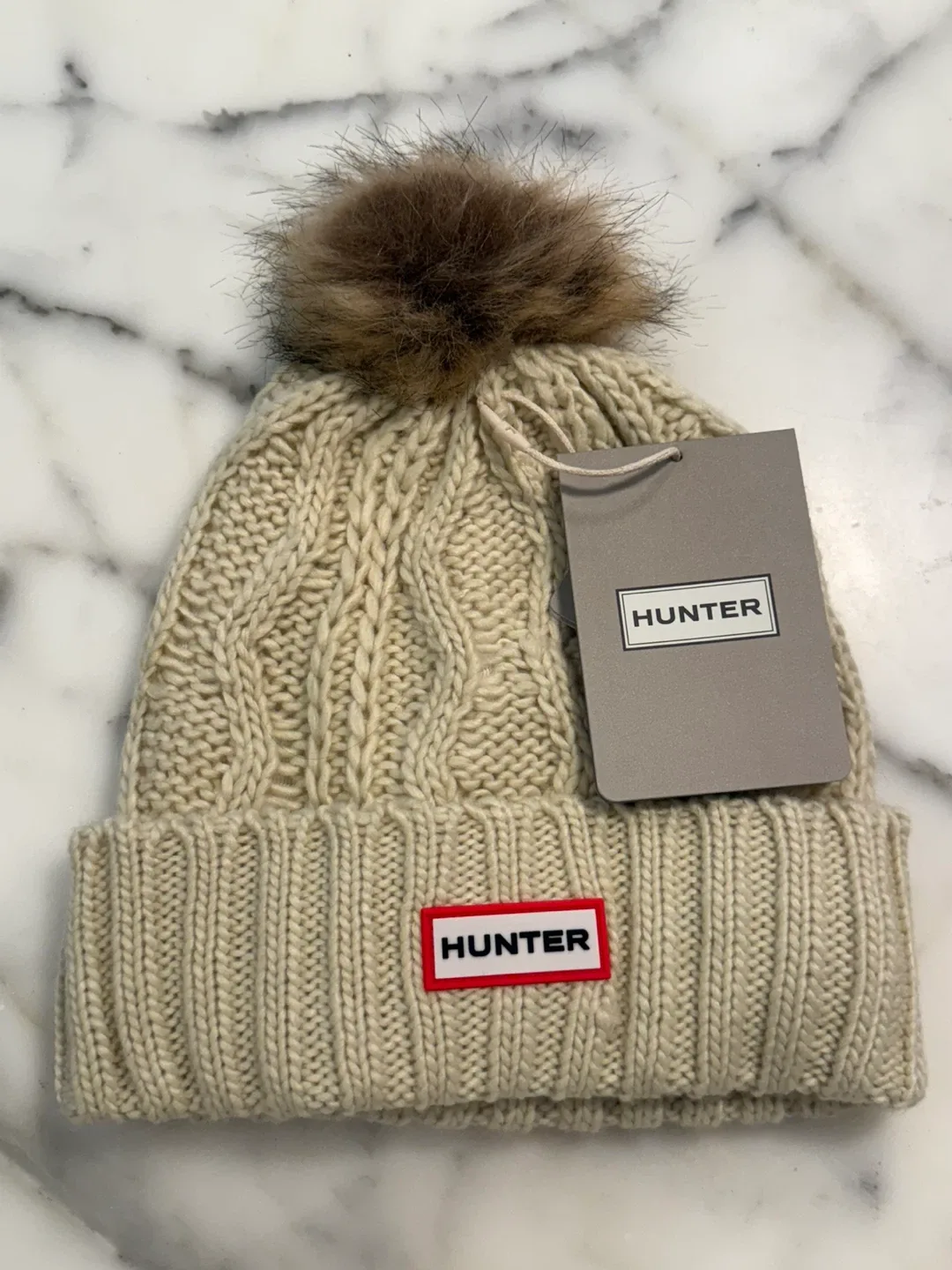 Hunter Fleece Lined Pom Pom Beanie - New