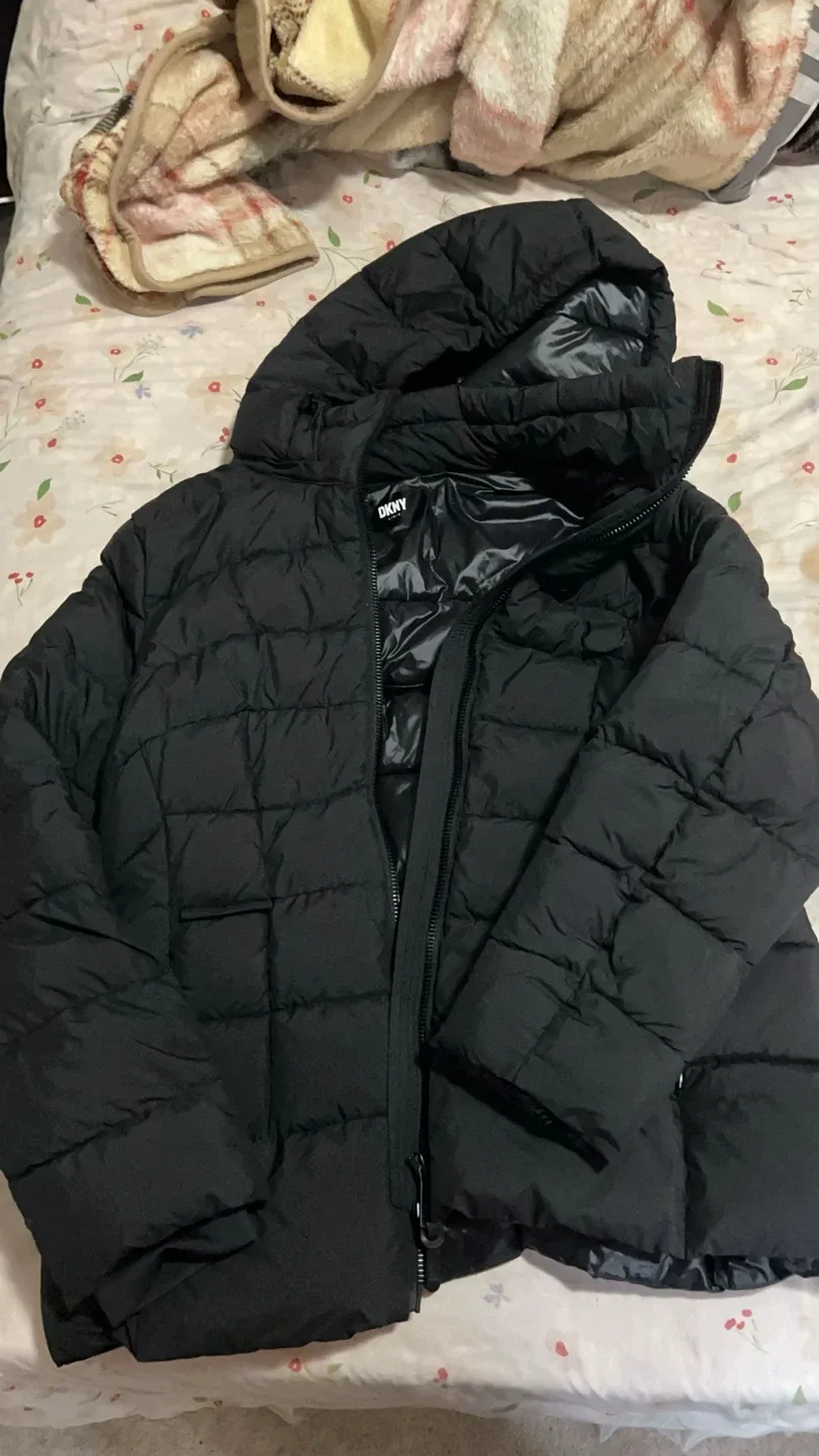 DKNY Black Puffer Jacket