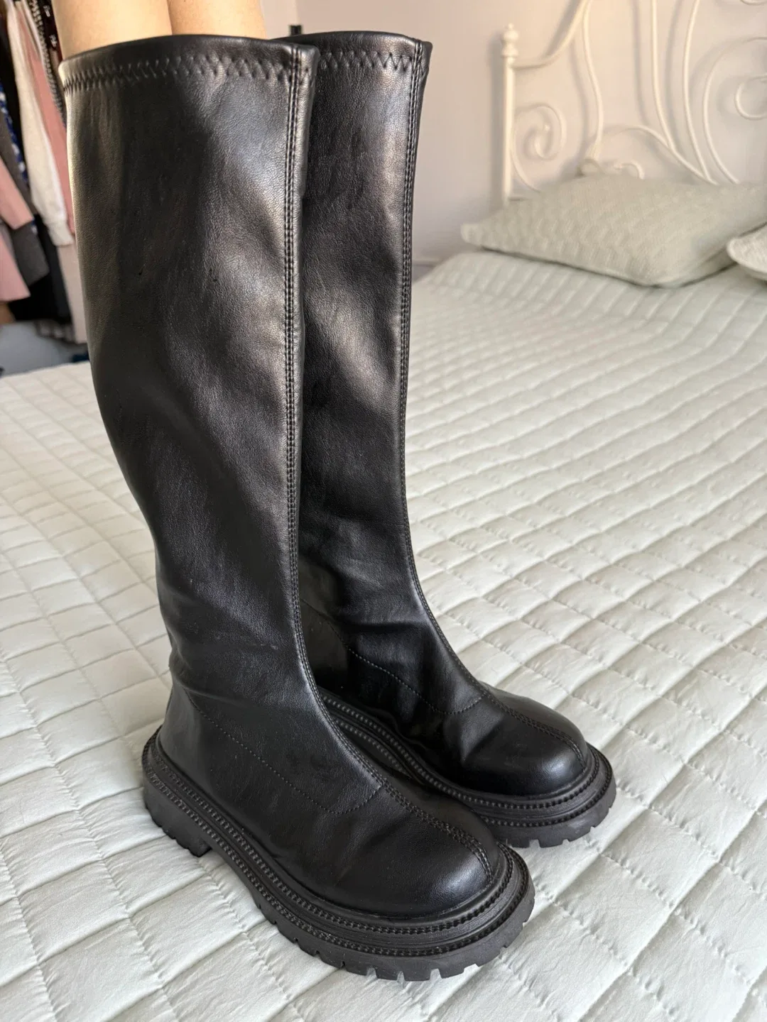 Black Leather Boots image indicator(2)