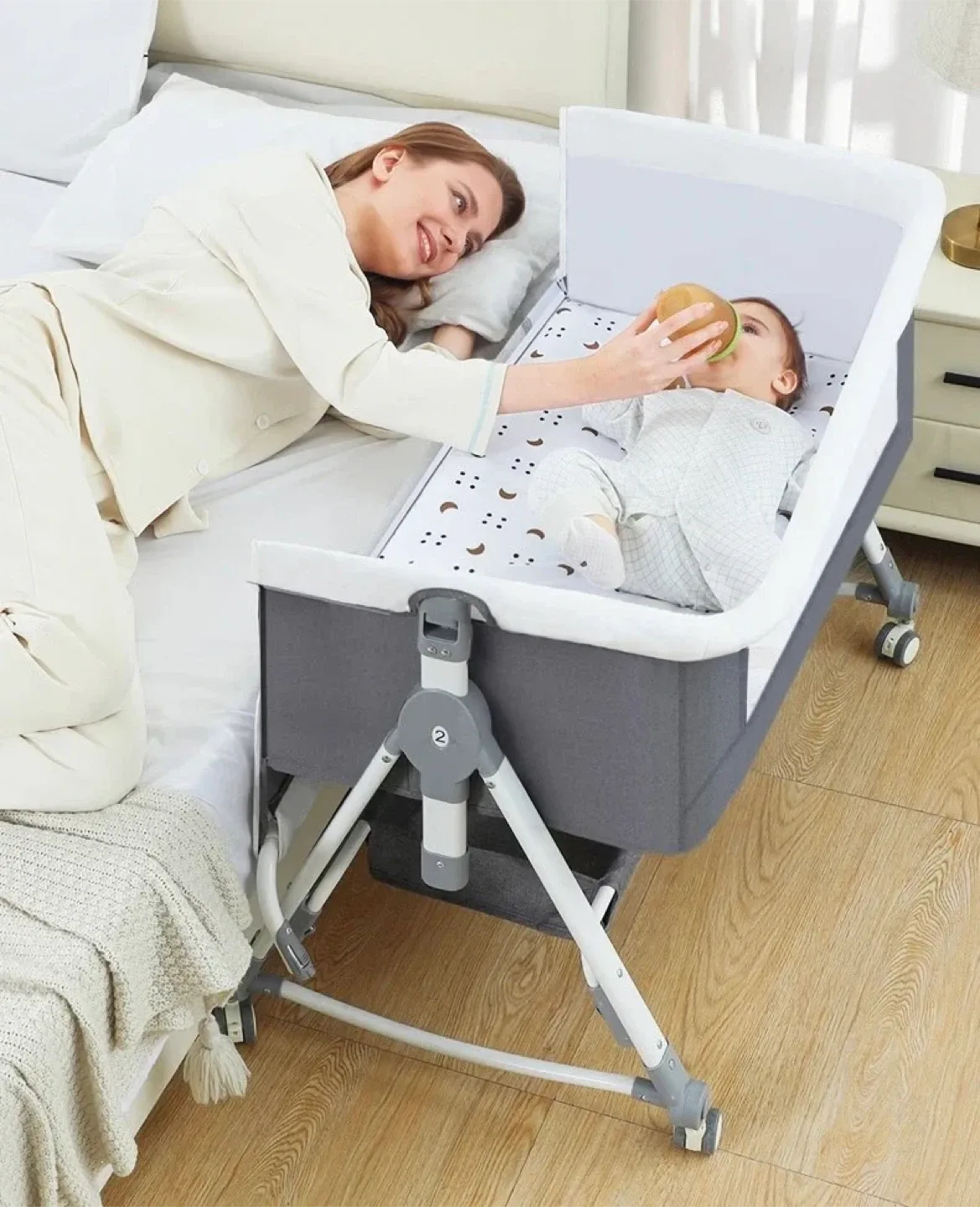Bedside Bassinet - Adjustable Height