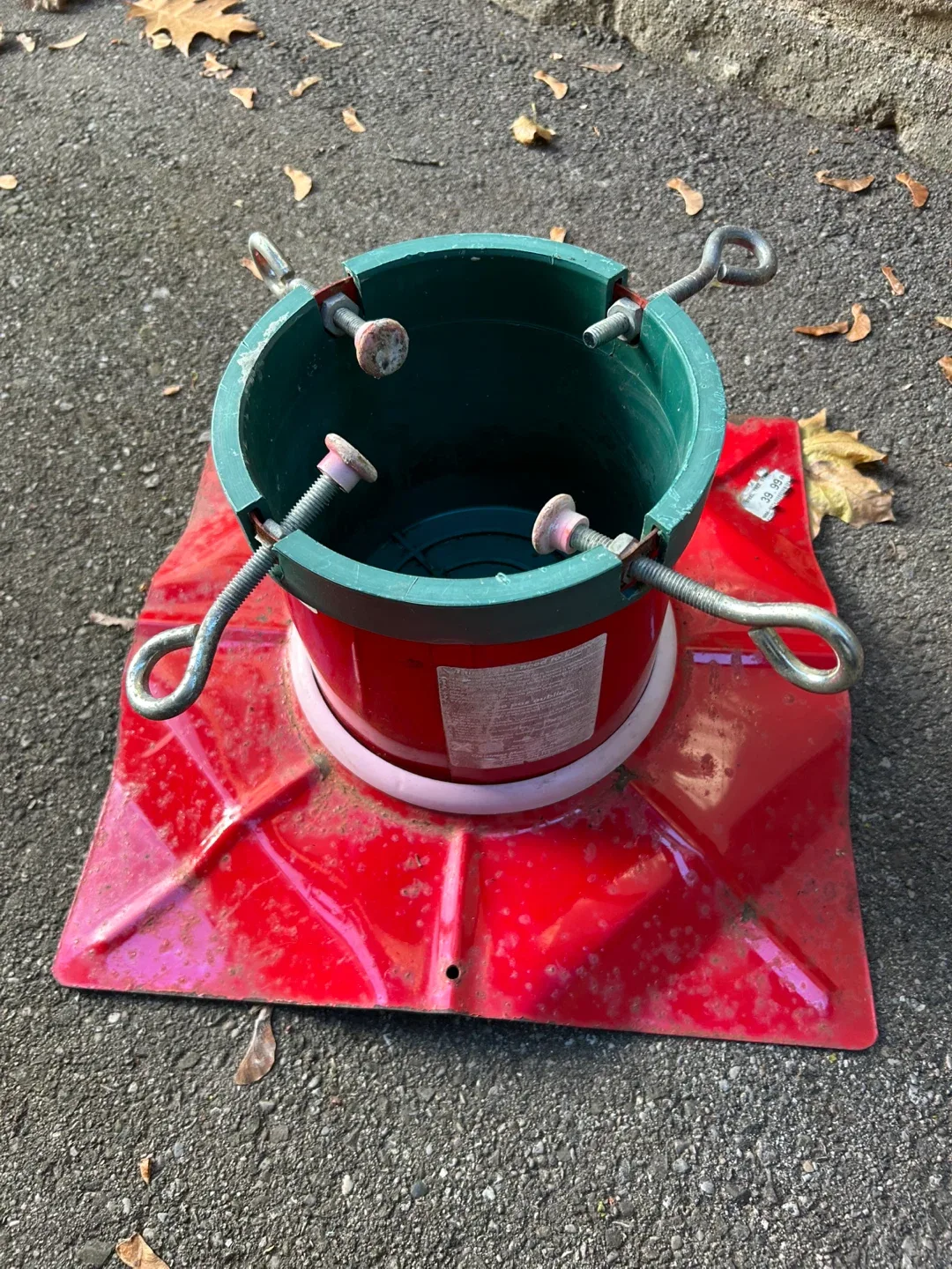 Strong metal Christmas tree stand base Xmas