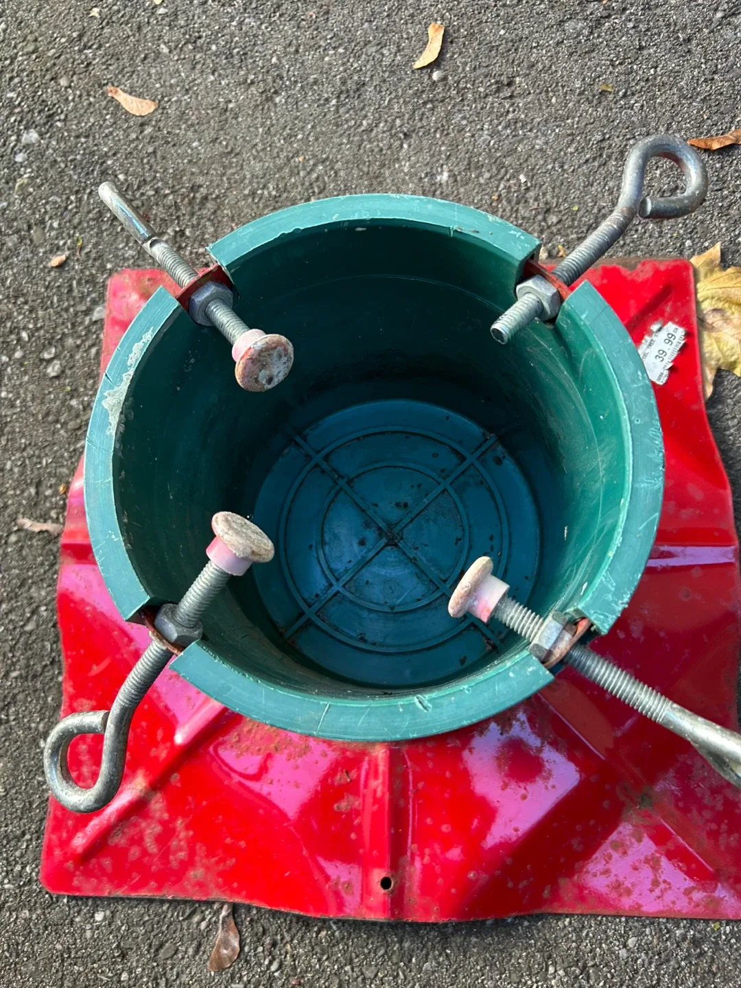 Strong metal Christmas tree stand base Xmas image indicator(2)