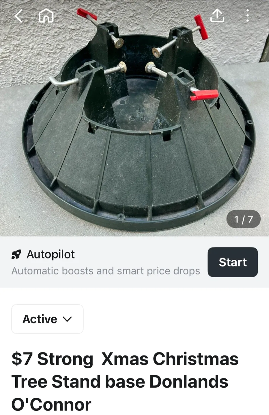 Strong metal Christmas tree stand base Xmas image indicator(7)