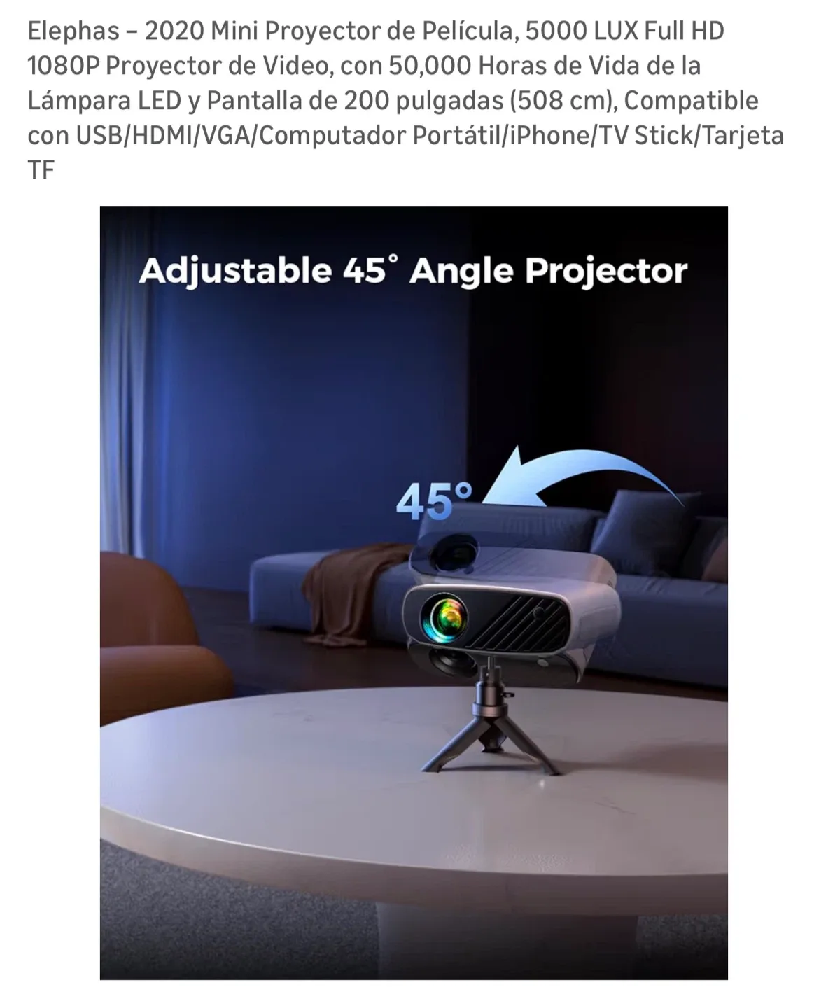 Elephas 2020 Mini Projector image indicator(3)