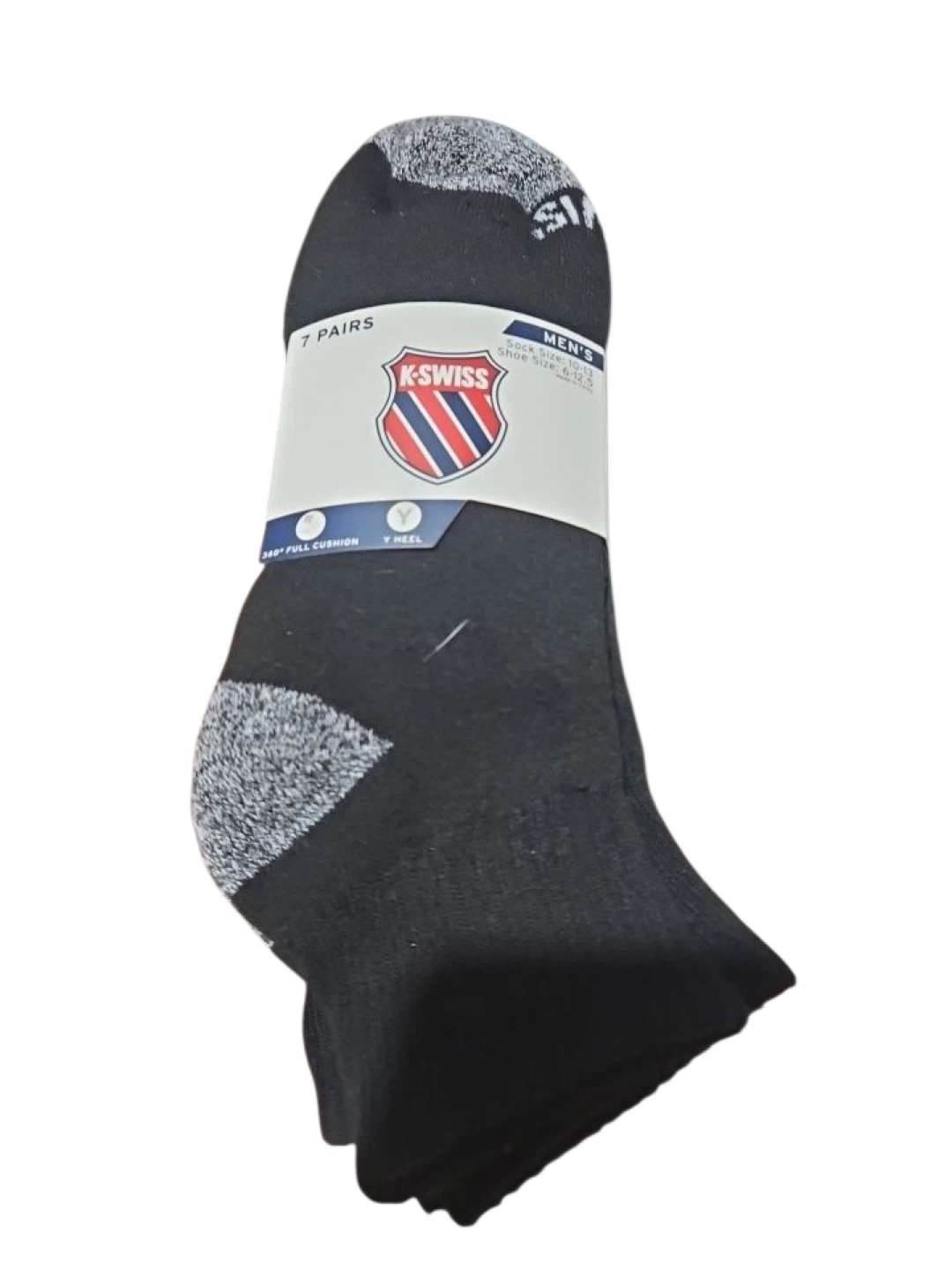 K-Swiss Men's Socks, Size 10-13, 7 Pairs - New - photo 4
