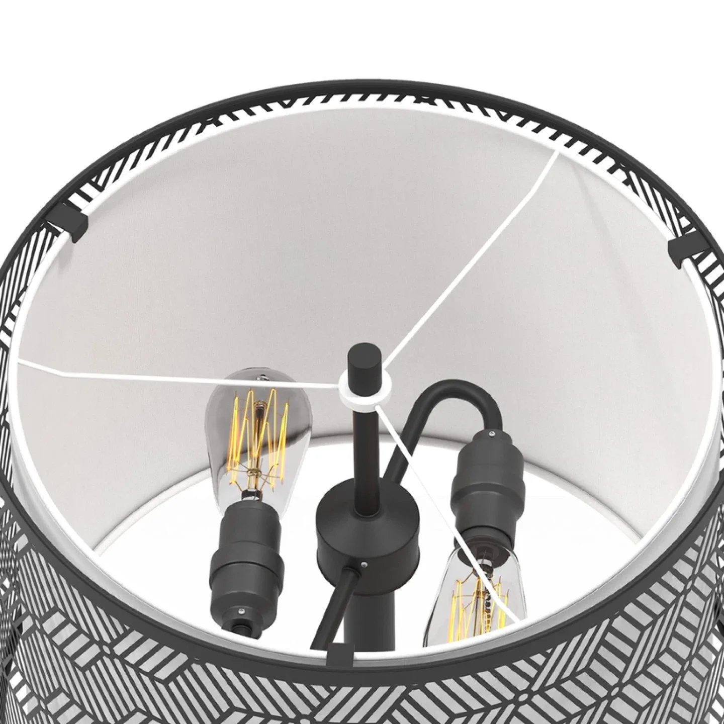 Inlight 59" High Double Shade Pull Chain Modern Floor Lamp image indicator(3)