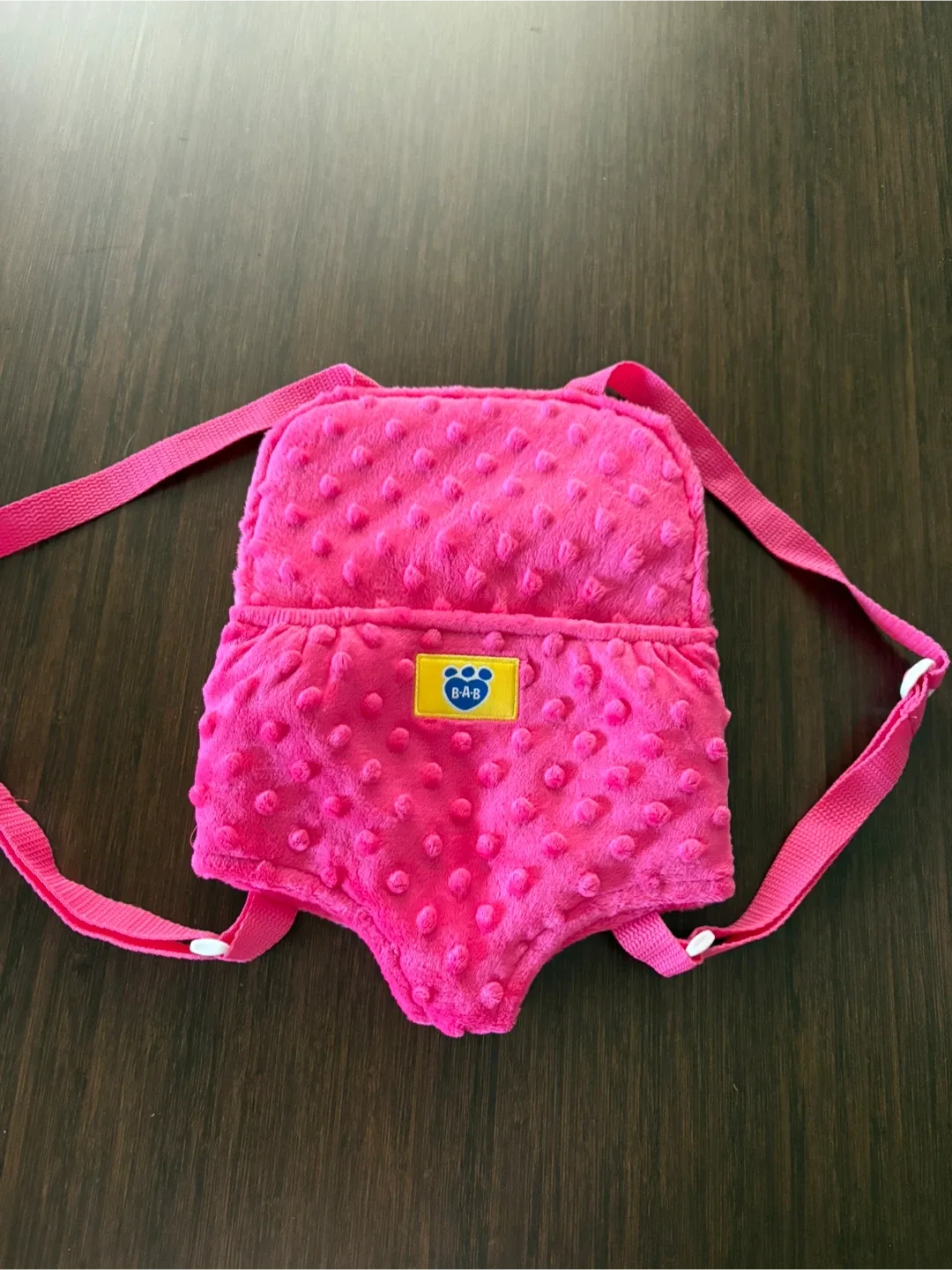 Build-A-Bear Pink Plush Backpack