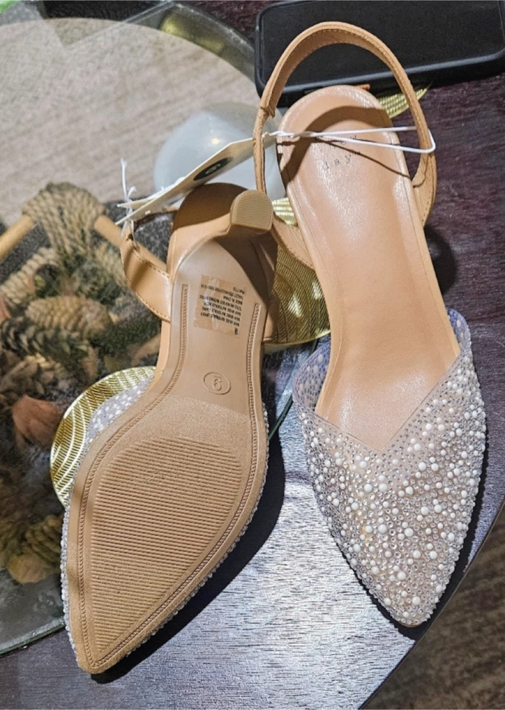 A New Day Embellished Slingback Heels - Size 9 - photo 5