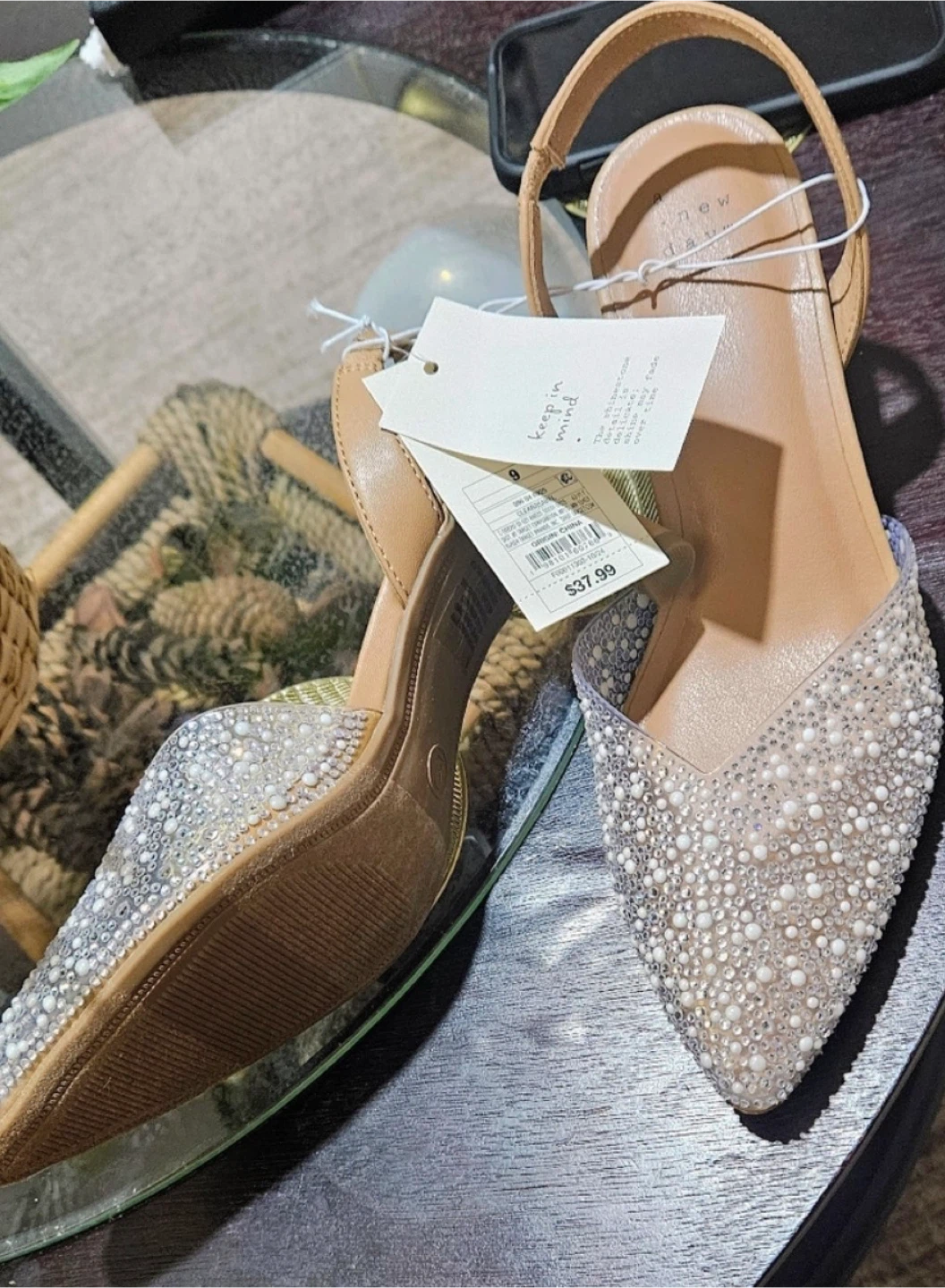 A New Day Embellished Slingback Heels - Size 9 - photo 2