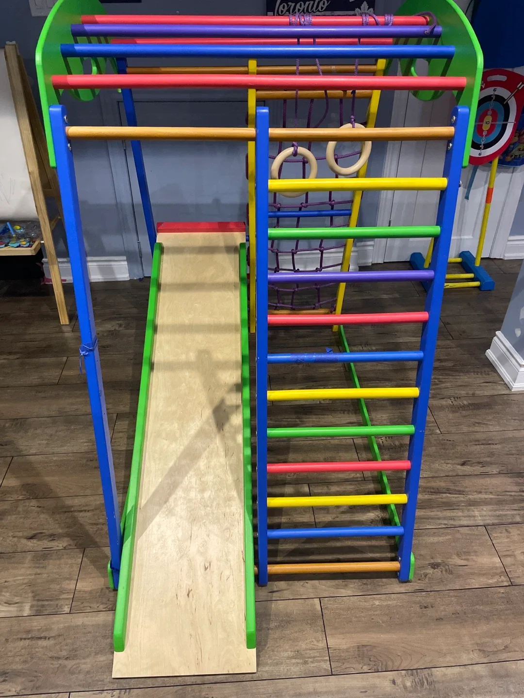 Kids' Indoor Wooden Playground Gym