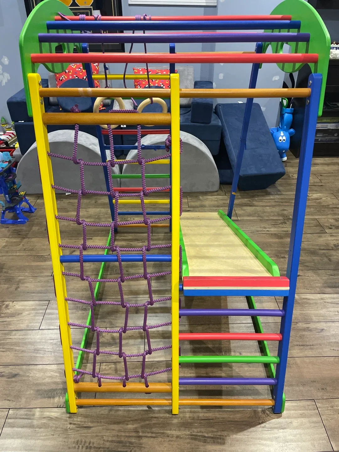 Kids' Indoor Wooden Playground Gym image indicator(2)