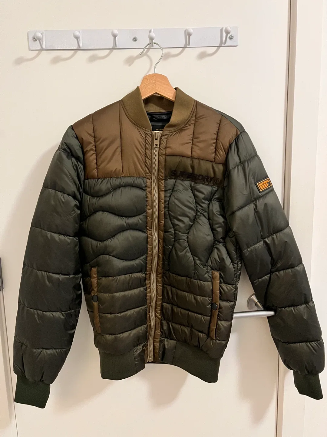 Superdry Padded Bomber Jacket - Olive Green