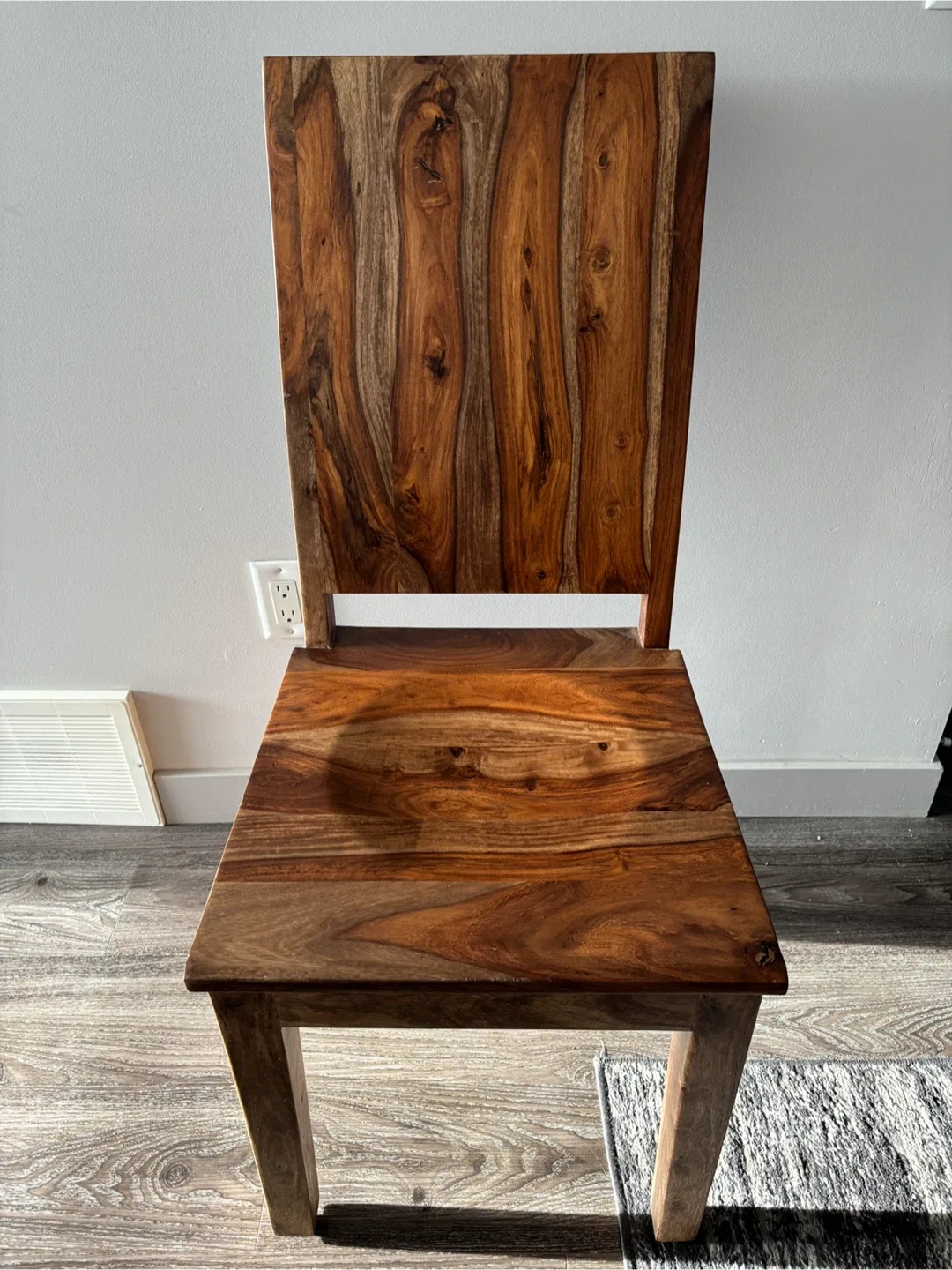 Solid Sheesham Live-Edge Dining Set – Table + Bench + 3 Chairs image indicator(8)