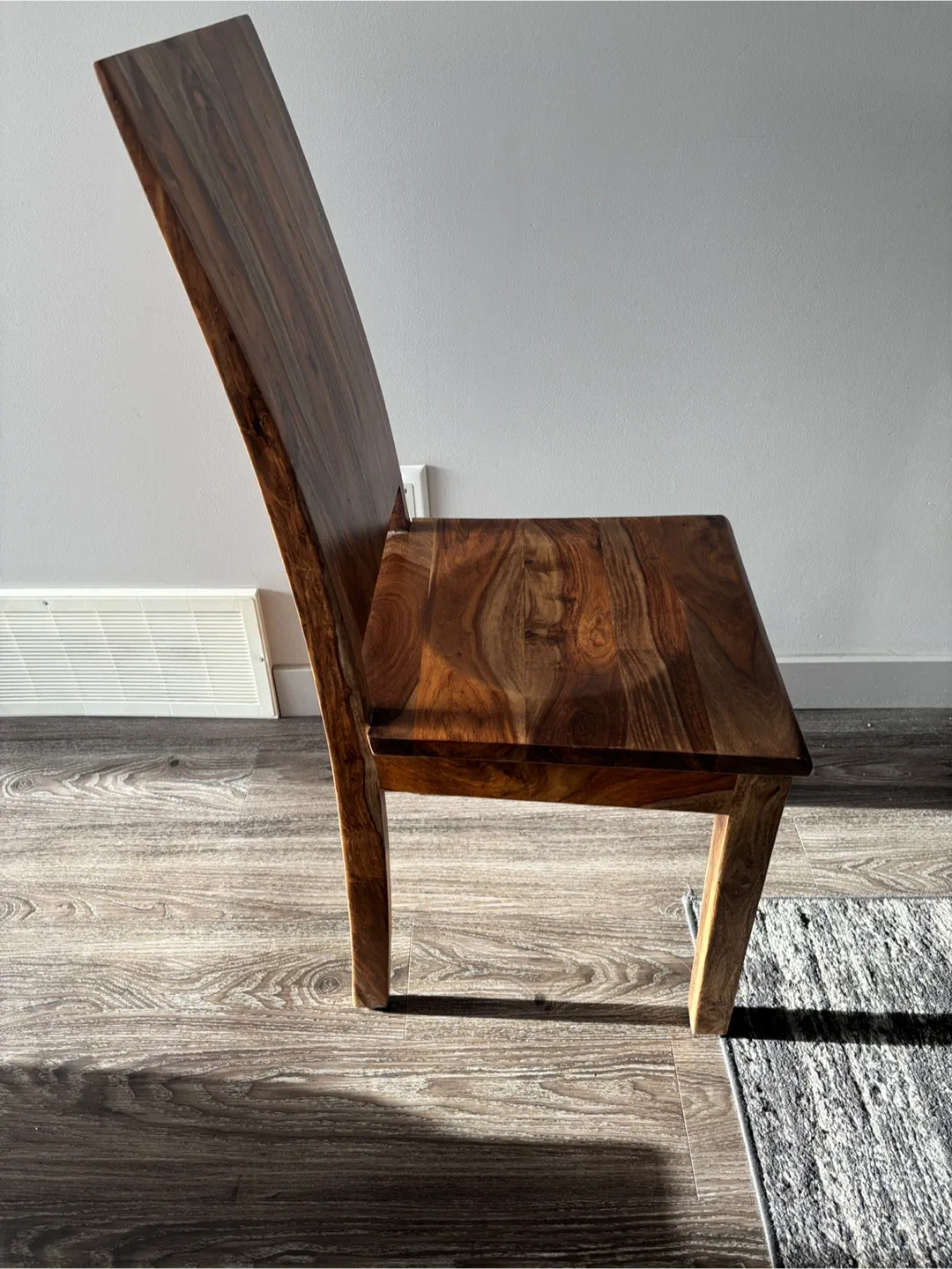 Solid Sheesham Live-Edge Dining Set – Table + Bench + 3 Chairs image indicator(9)