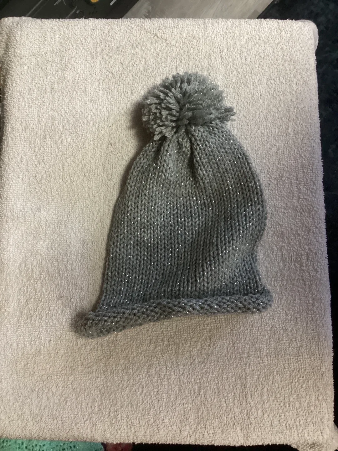 Handmade Knitted Beanies for the family - Grey & Black image indicator(3)