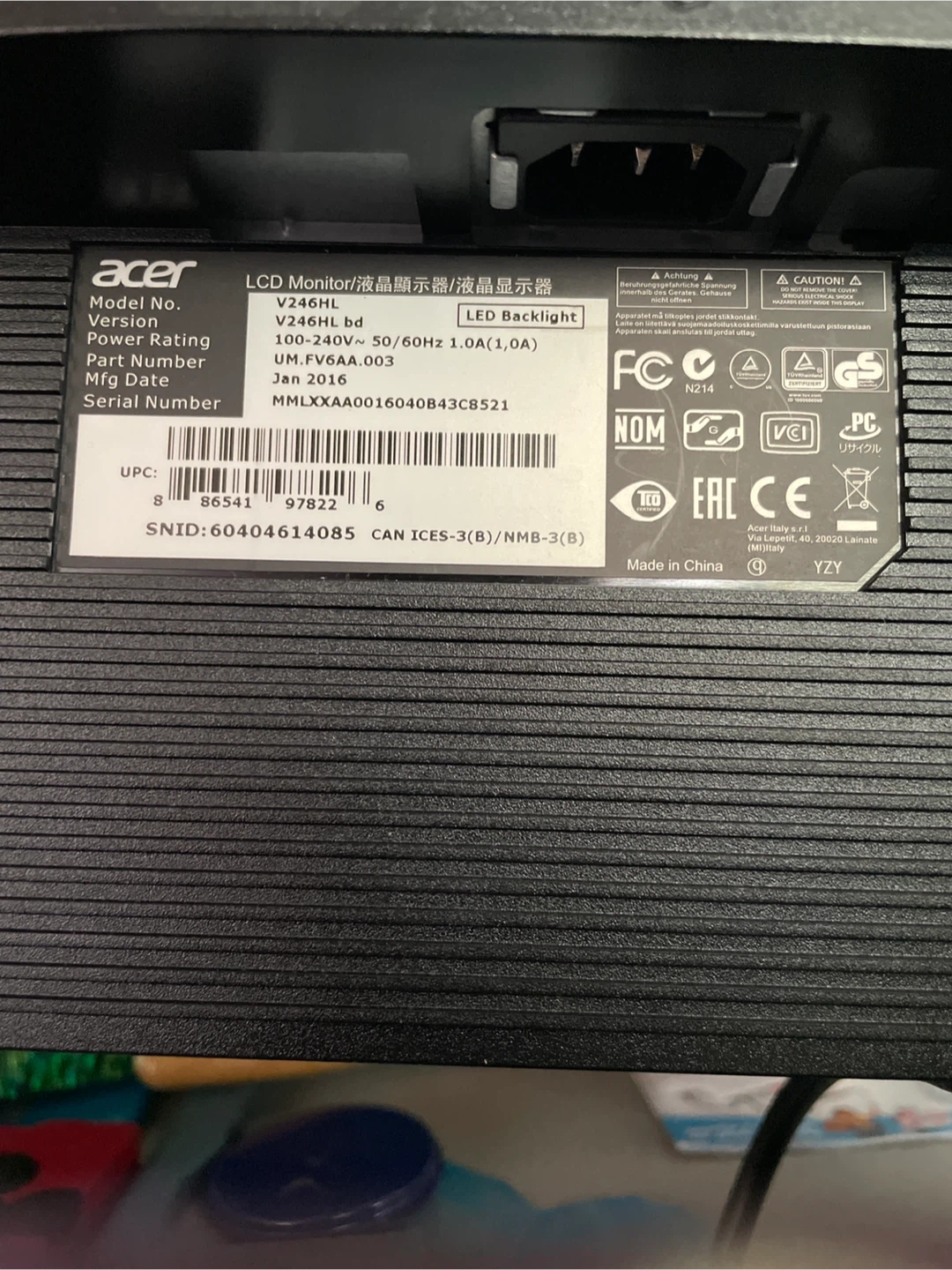 Acer 24" Widescreen LED Monitor - photo 5