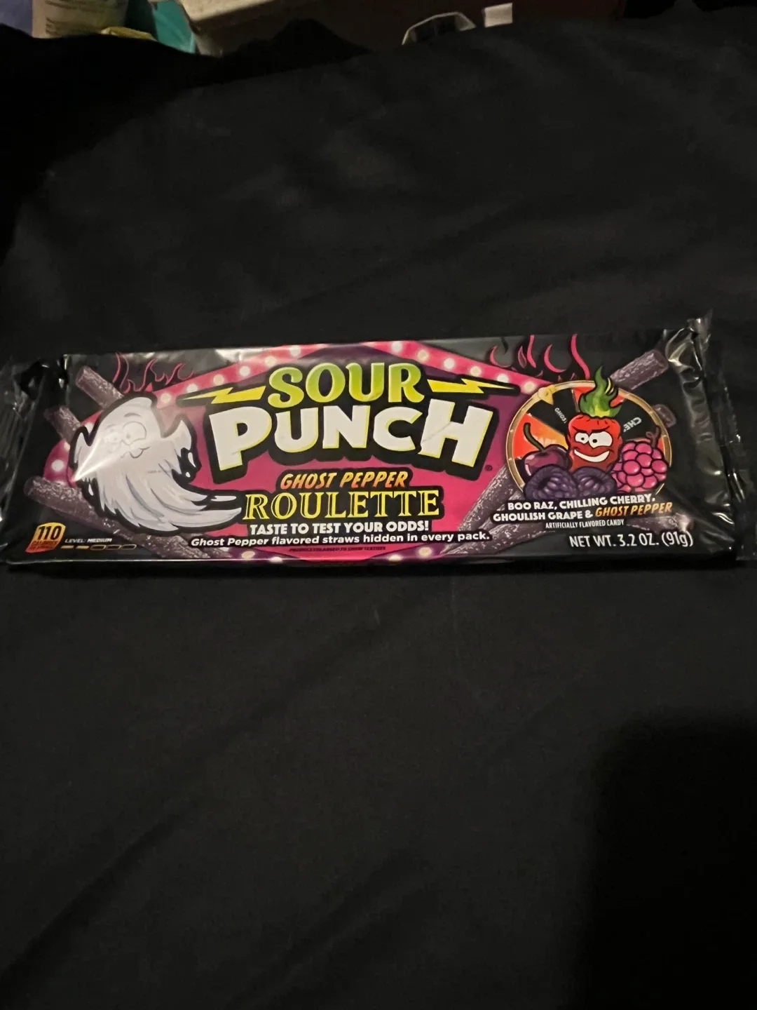 Sour Punch Ghost Pepper Roulette Straws