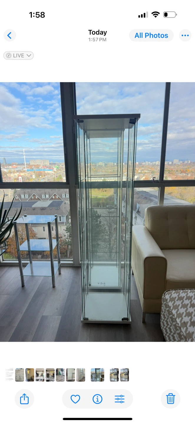 Tall Glass Display Cabinet - photo 3