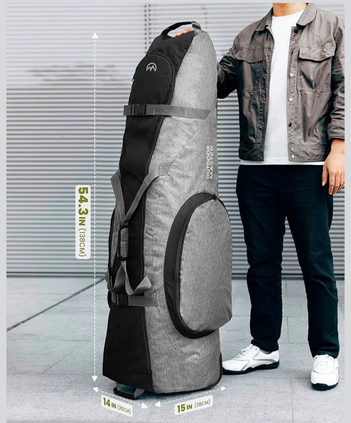 Outdoor Master Rolling Golf Travel Bag