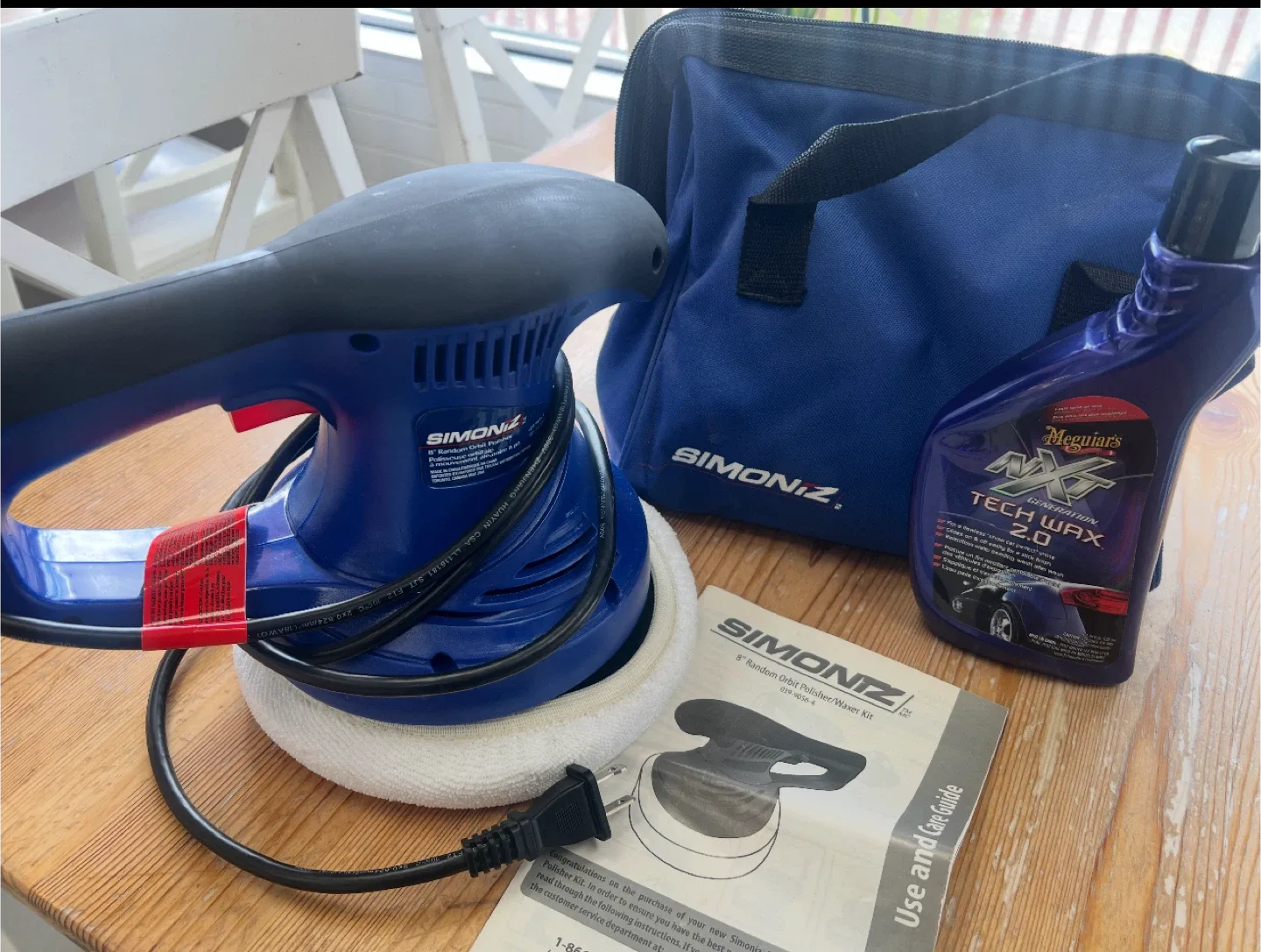 Simoniz 8" Random Orbit Polisher/Waxer Kit