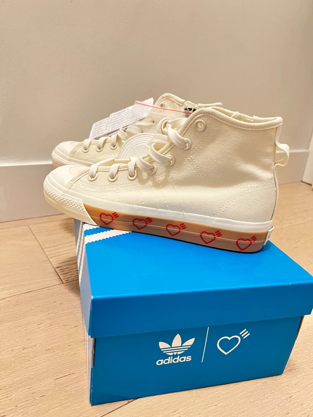 New Adidas x Human Made Nizza Hi UK 6