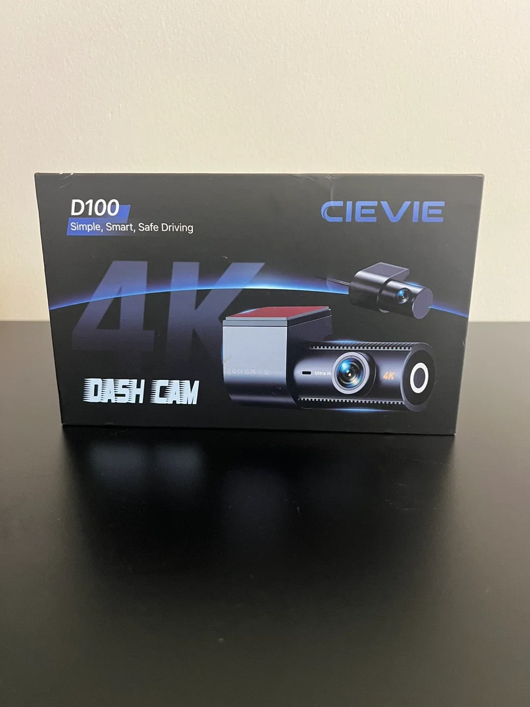 New CIEVIE D100 4K Dash Cam w/ 64G SD Card