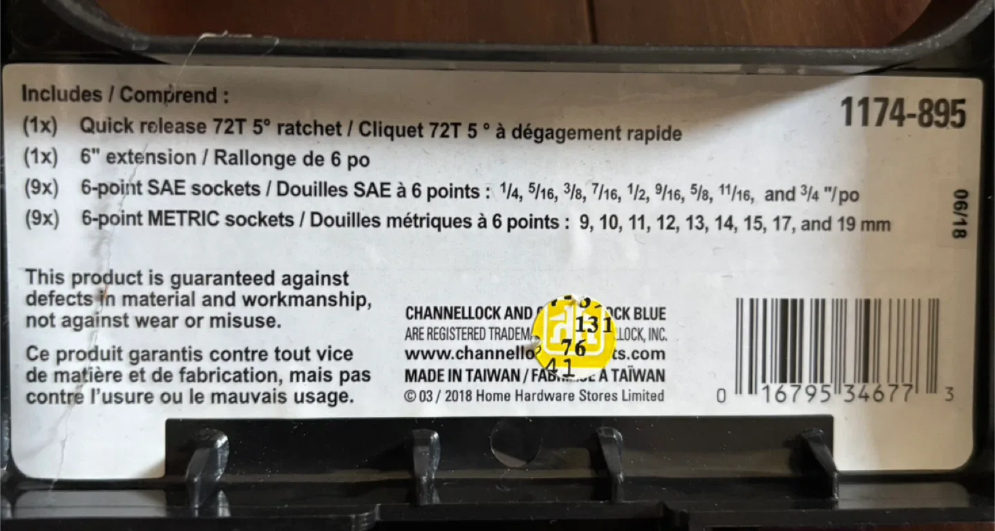 Channellock 20-Piece Socket Set - New! image indicator(3)