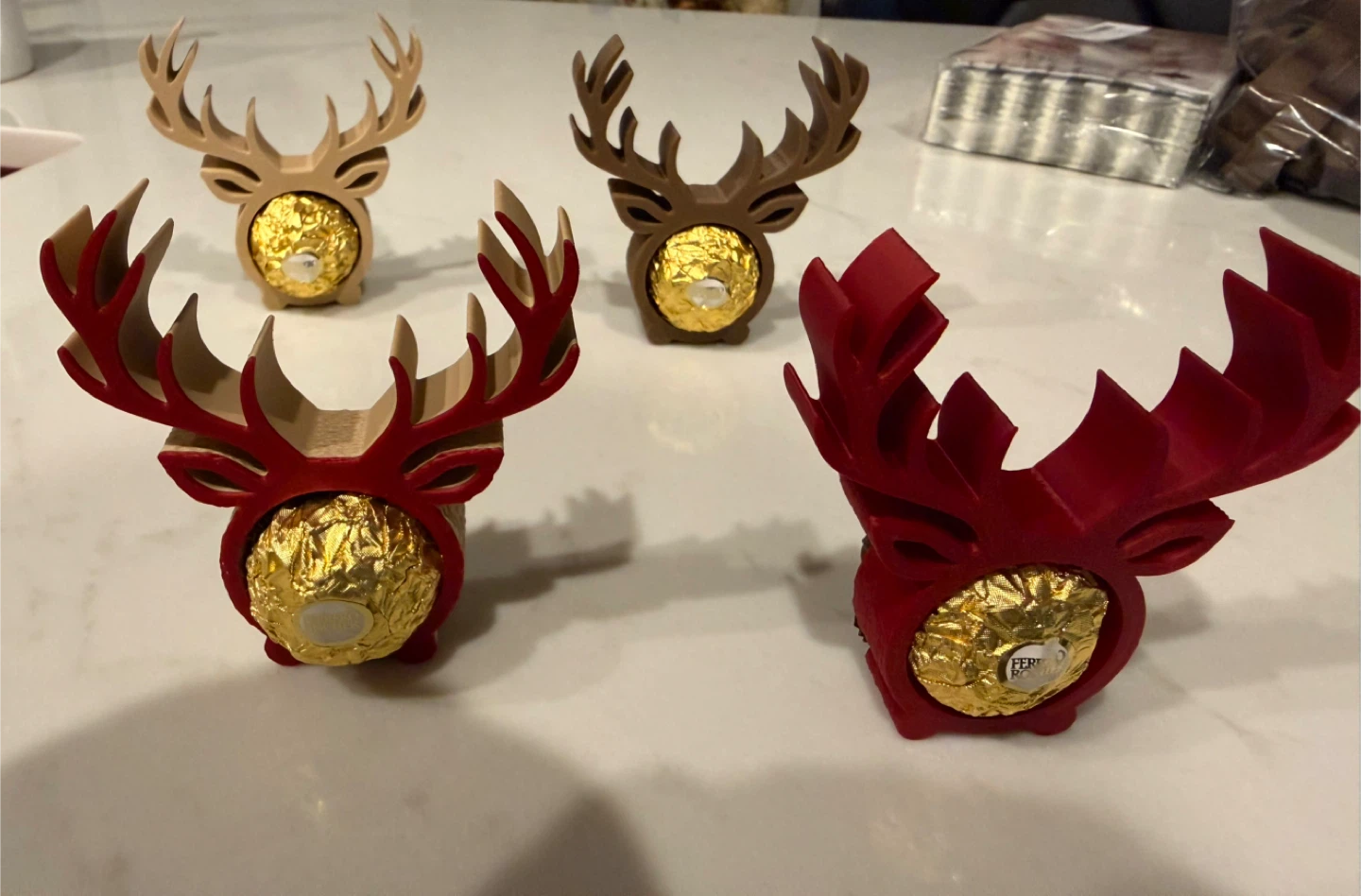 Reindeer Ferrero Rocher Chocolate Holder - photo 4