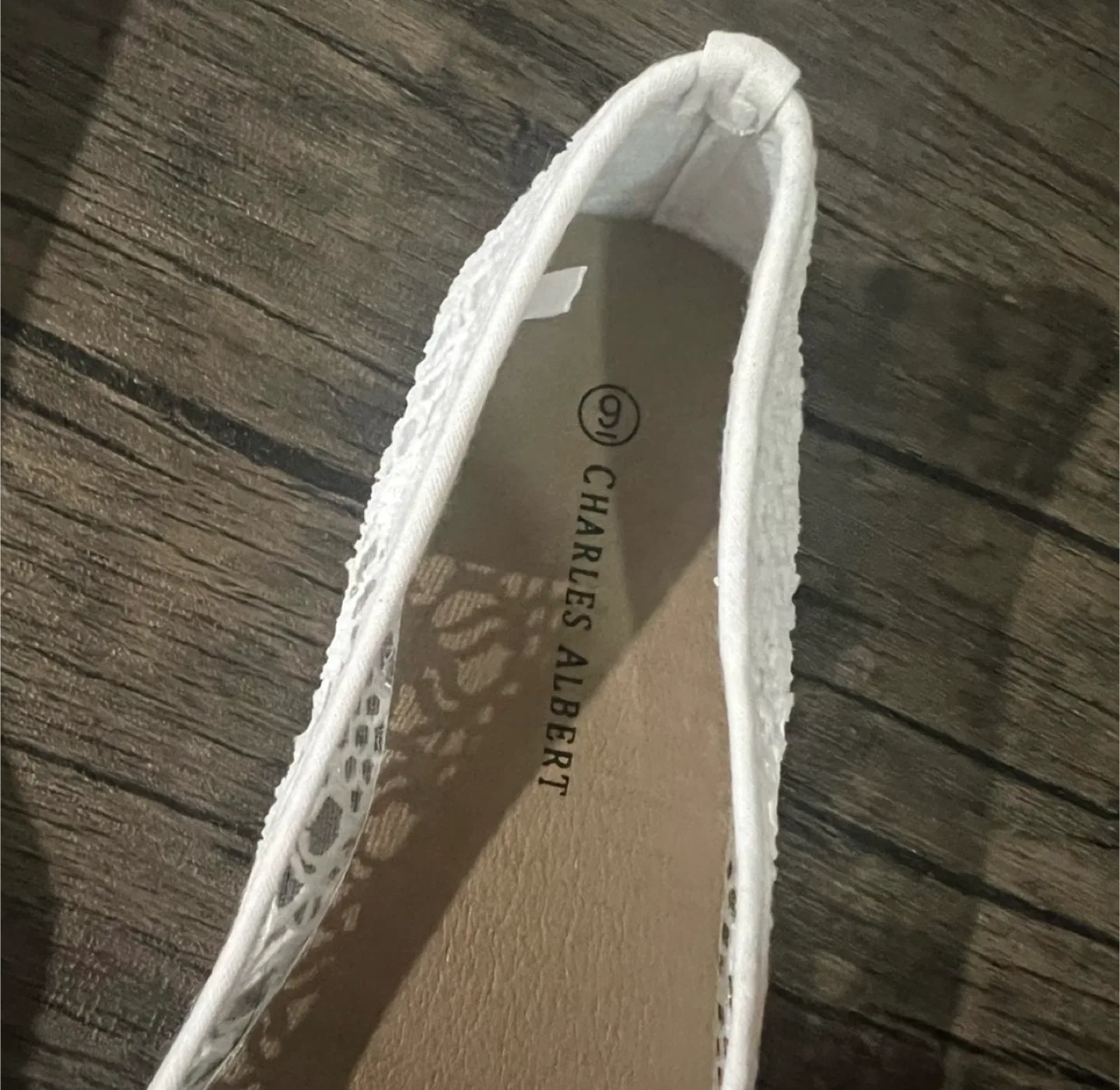 Charles Albert White Flats - Size 9 image indicator(3)