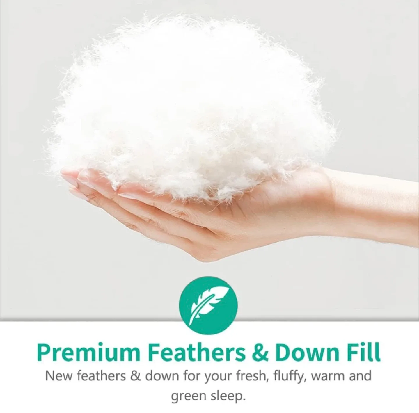 New APSMILE Luxury All Season Down Feather Duvet Comforter Queen image indicator(4)