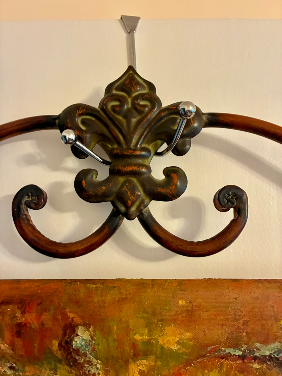 Wrought iron wall hanging painting room decor - photo 3